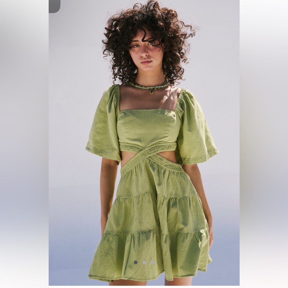 Free People Cross of Sunlight Mini in Green